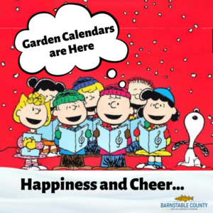 2023 UMass Garden calendars on sale now. Happiness and Cheer!