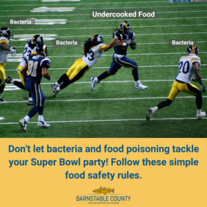 Follow these food safety tips to keep food poisoning from tackling your Super Bowl party.