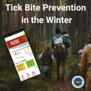 Tick bite prevention in the winter.