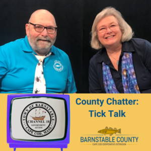 County Entomologist Larry Dapsis chats with Barnstable Channel 18's Paula Hersey about ticks on Cape Cod.