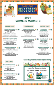 2024 Cape Cod Farmers Market Calendar