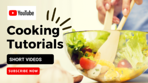Go to our YouTibe page to watch short cooking videos with easy recipes.
