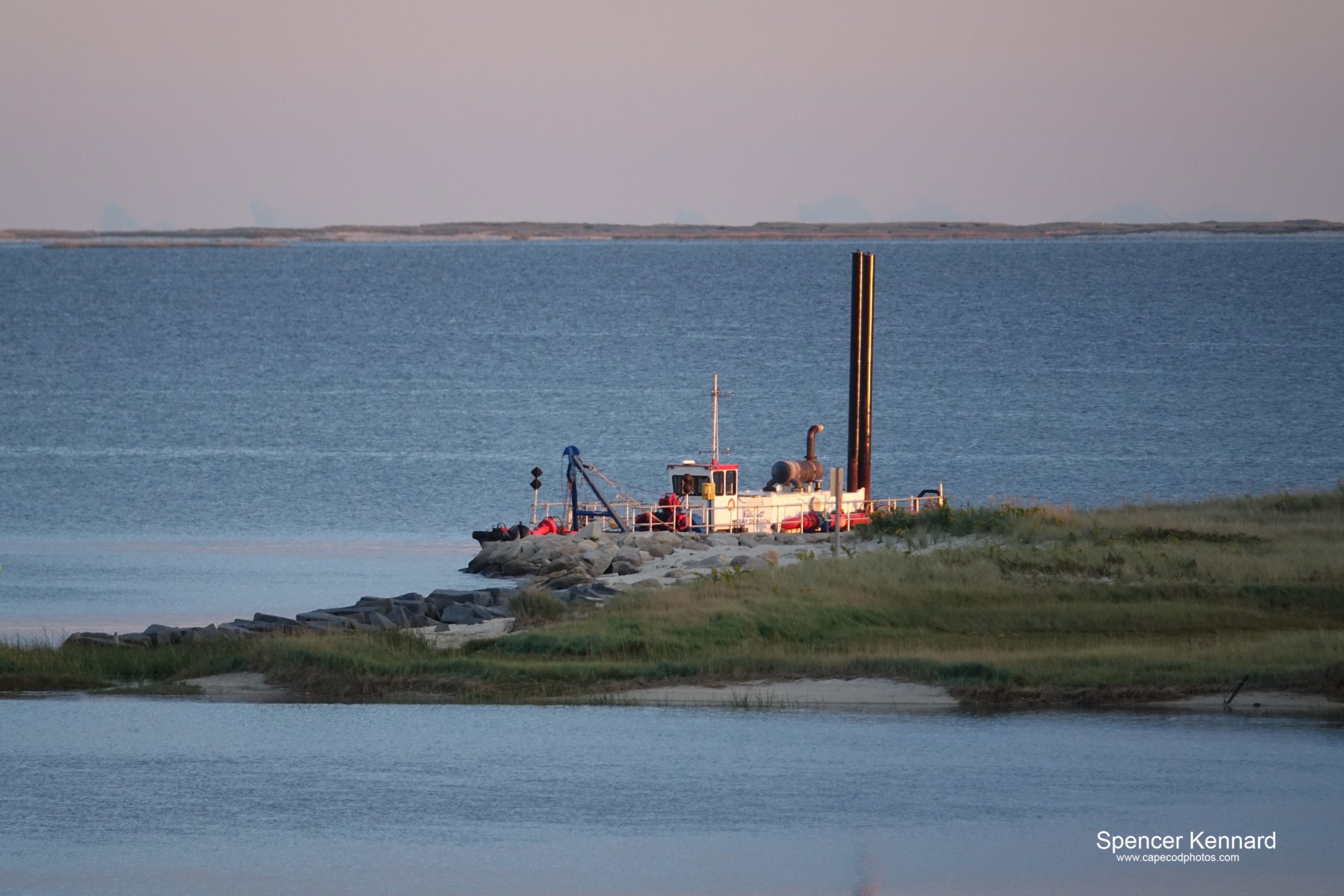 Sand Shifter at sunset at Mill Creek, Chatham