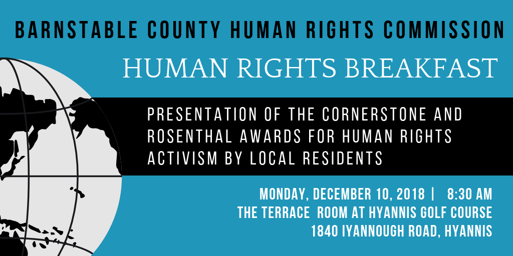 Human Rights Breakfast to be held on December 10, 2018 at 8:30 AM 