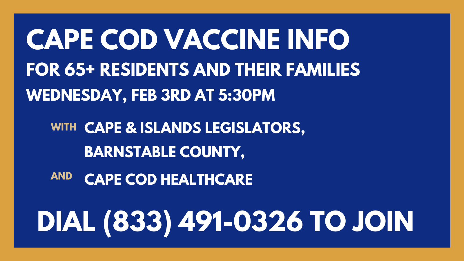 Cape Cod COVID19 Response Task Force to Hold a Phone Briefing for Cape