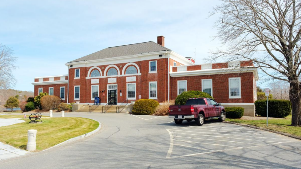 Photo of Bourne Town Hall, Photo Credit Gene M. Marchand/Enterprise