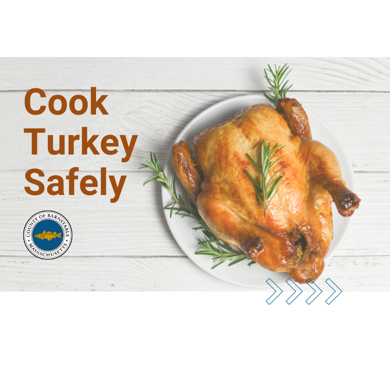 Cook turkey safely this holiday season.