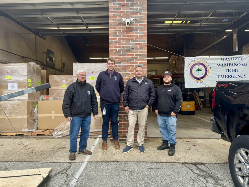 Photo shows Mashpee Wampanoag Tribe Supports Regional Shelters with Donation of 72 Cots