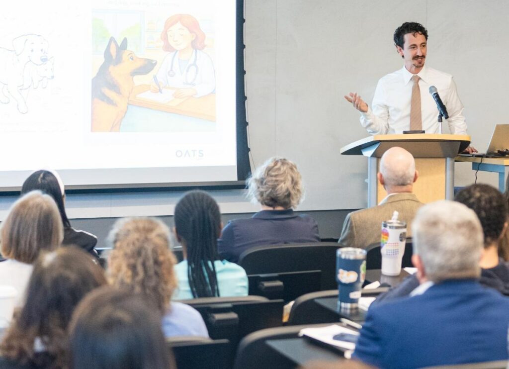 Mario Rubano of Older Adult Technology Services (OATS) delivers the keynote at Cape Cod’s first Age Tech Exploratory, focusing on barriers to technology adoption among older adults.