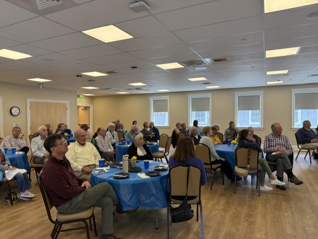 SHINE volunteers and community supporters gather for the Cape Cod & Islands SHINE Program annual recognition event honoring volunteer service and recertification achievements.