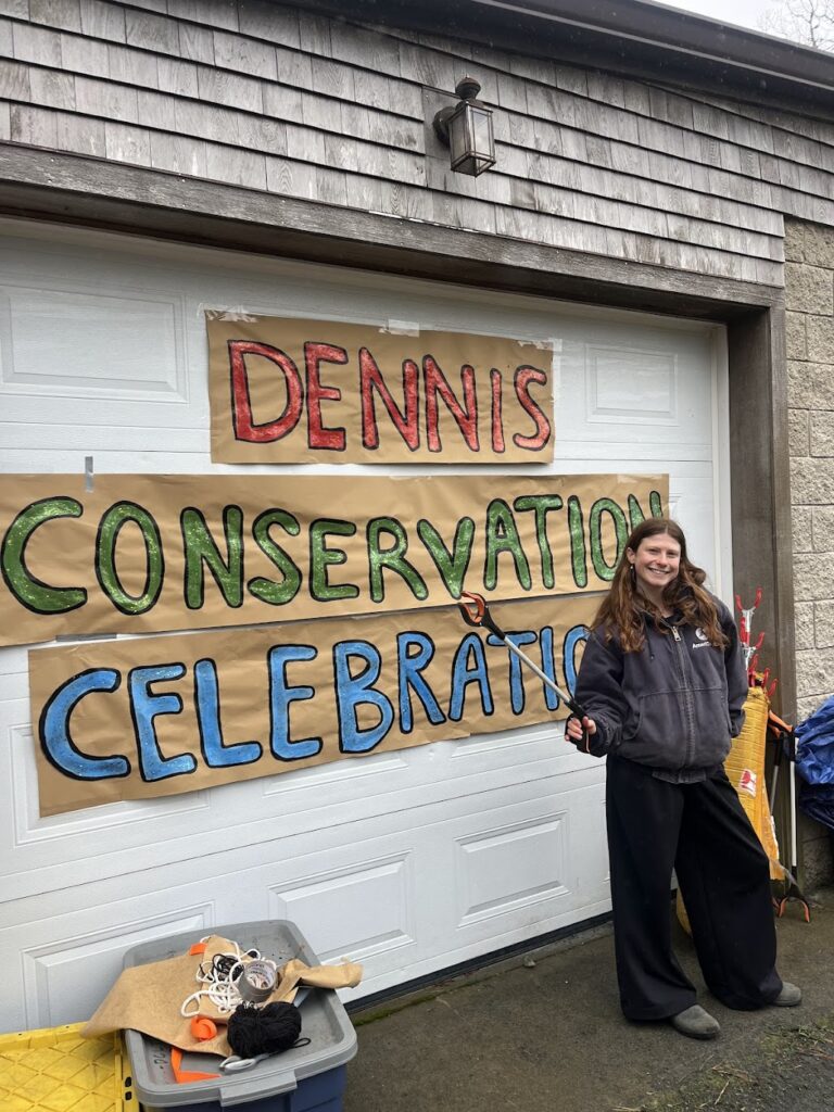 AmeriCorps member Jane Walsdorf at the Dennis Conservation Celebration.